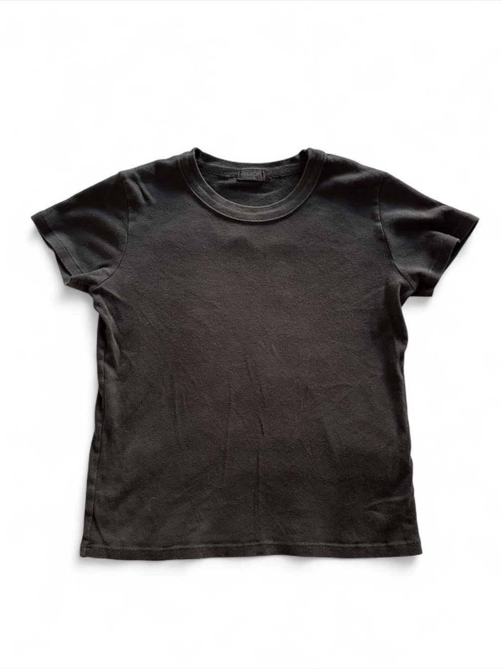 Brandy Melville Black 100% Cotton Baby Tee T Shirt